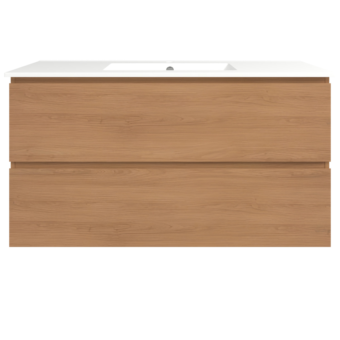 Timberline Elemental Plus 1200Mm Fs/Wh Vanity Tassie Oak Centre Bowl Alpha Top