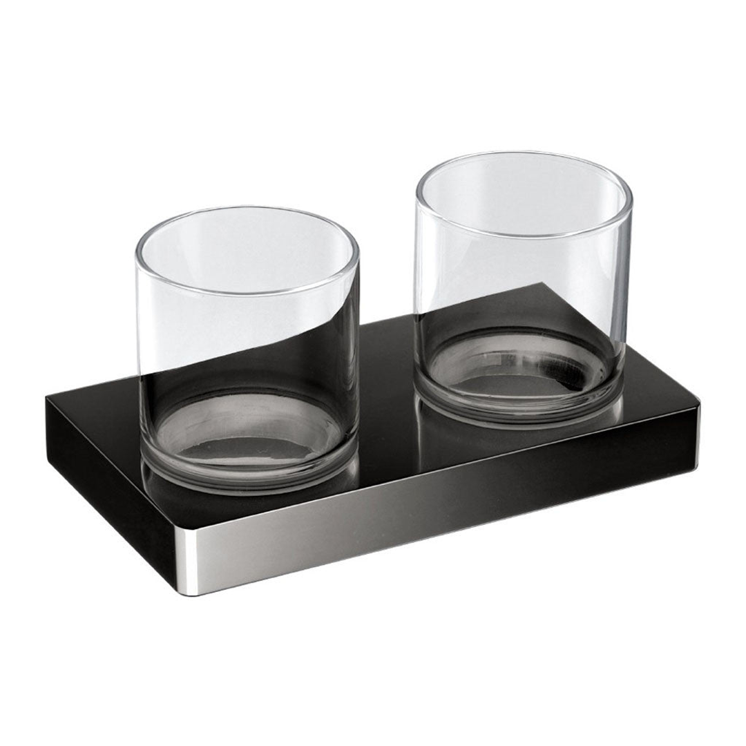 Streamline Arcisan Eneo Double Glass Holder - Matt Black