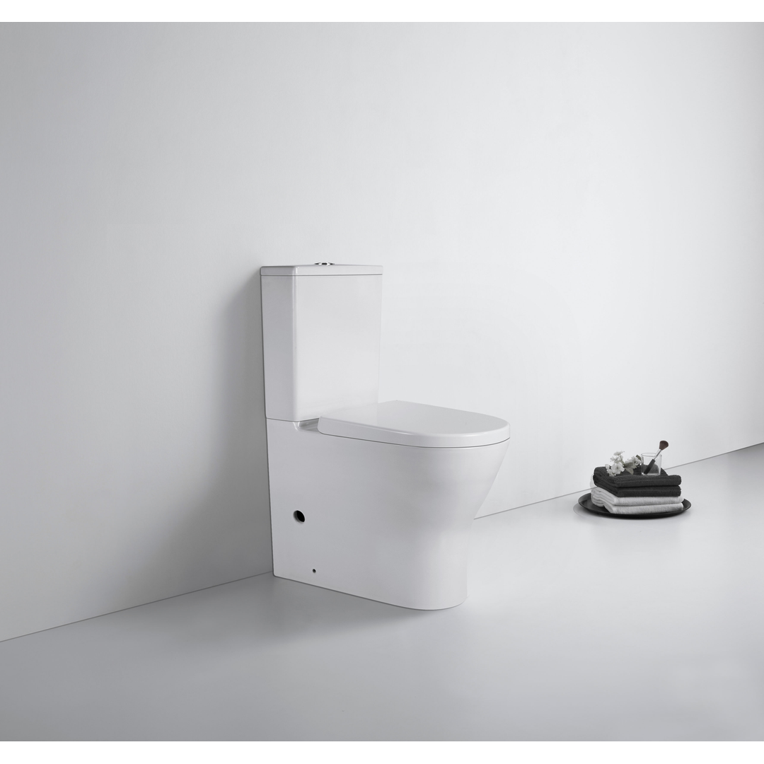 Enhance Vasari Back to Wall Suite Uni Back/Bottom Entry Extra Height Rimless Toilet Suite