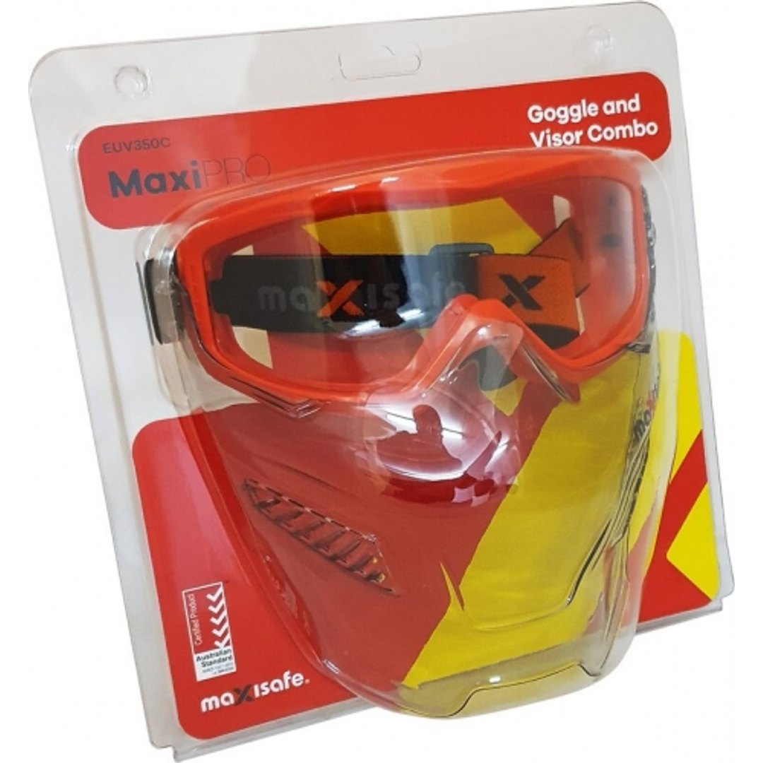 Maxisafe Maxipro Google and Visor Combo