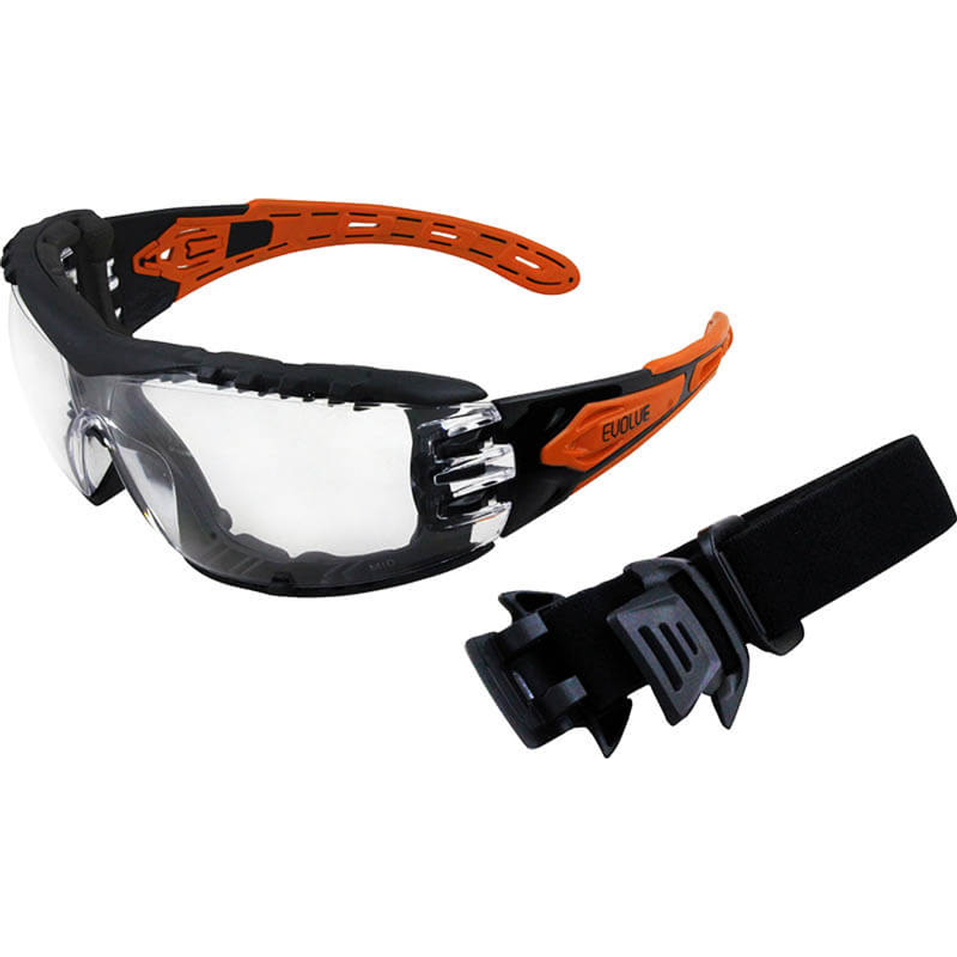Maxisafe Evolve Safety Glasses with Gasket and Headband