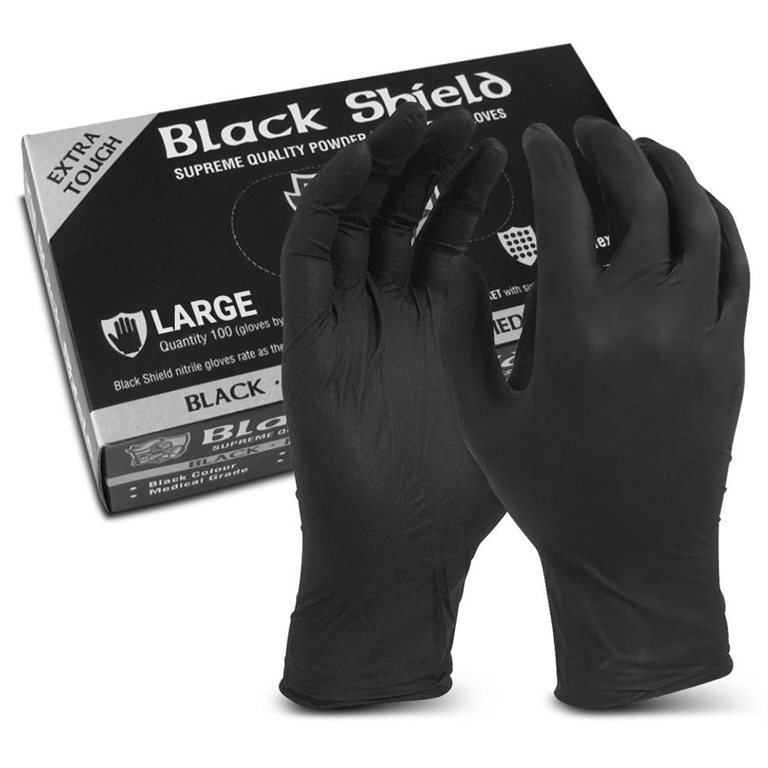 Maxisafe Black Shield Heavy Duty Nitrile Glove (Box 100)