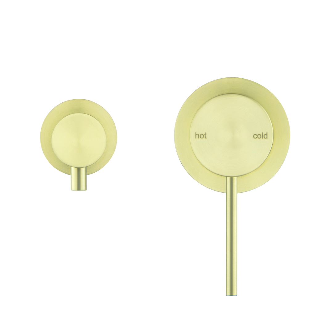 Bella Vista Mica Sideways Shower Mixer Diverter 2P French Gold