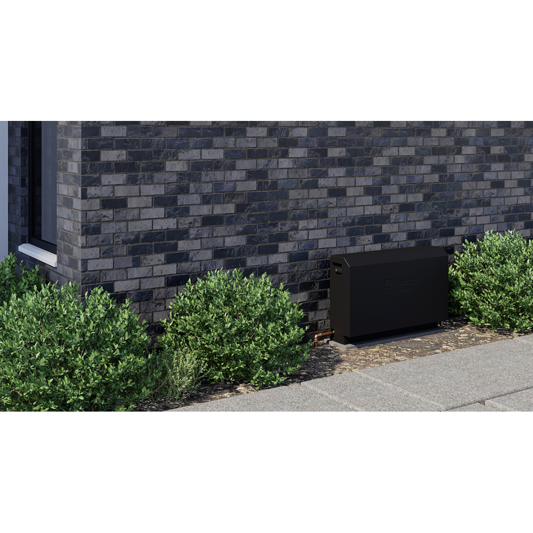 Puretec Filterwall Whole House Filtration Midnight Black Front Cover 30L/Min Plumbed Bypass