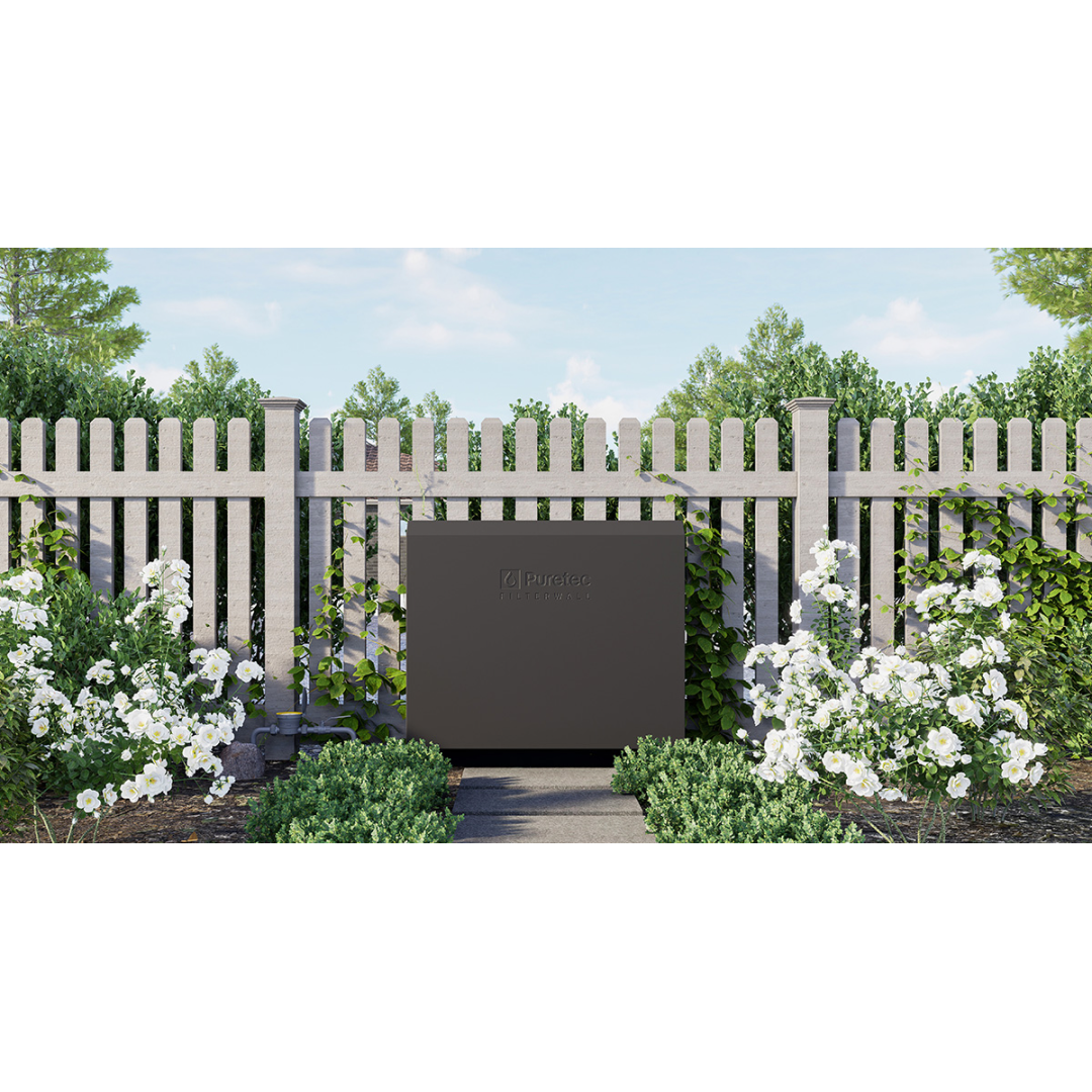 Puretec Filterwall Whole House Filtration Charcoal Front Cover 55L/Min Plumbed Bypass