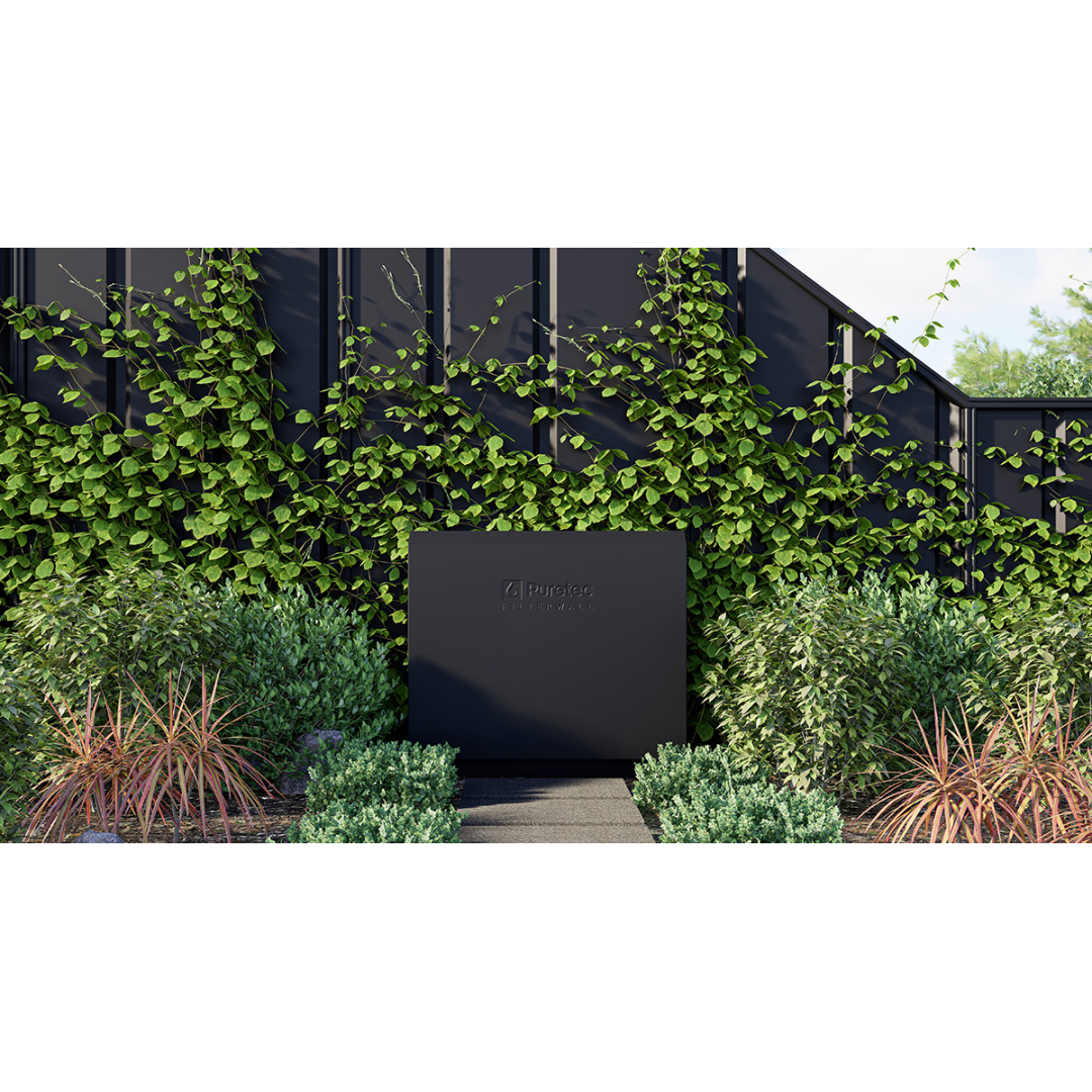 Puretec Filterwall Whole House Filtration Midnight Black Front Cover 55L/Min Plumbed Bypass