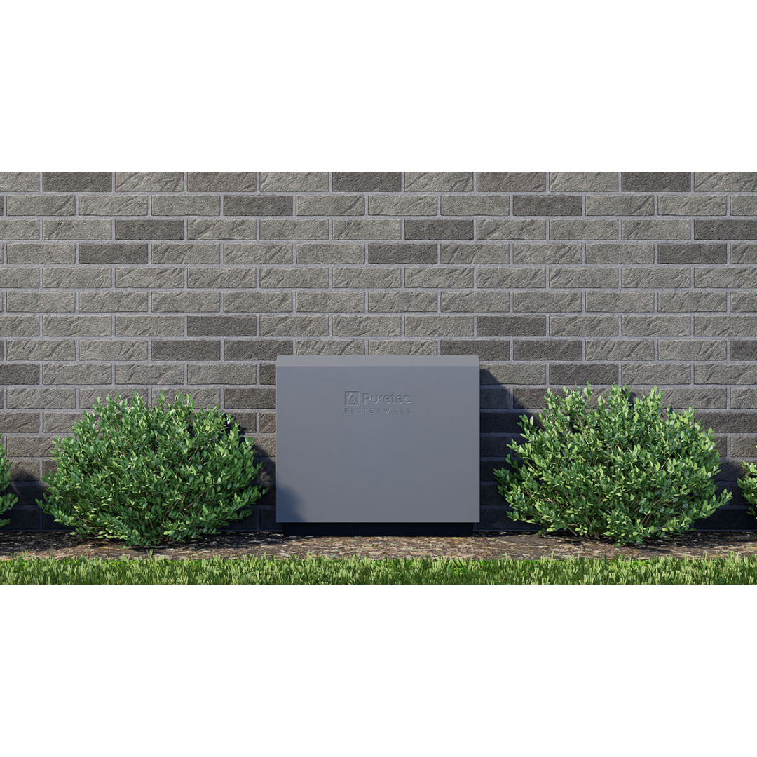 Puretec Filterwall Whole House Filtration Mineral Grey Front Cover 55L/Min Plumbed Bypass