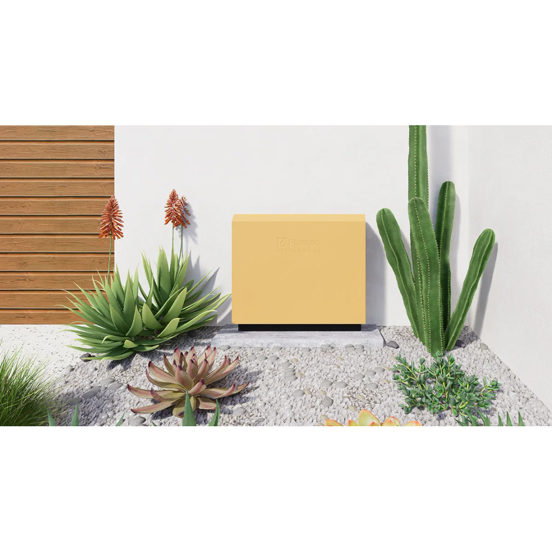 Puretec Filterwall Whole House Filtration Sweet Apricot Front Cover 55L/Min Plumbed Bypass