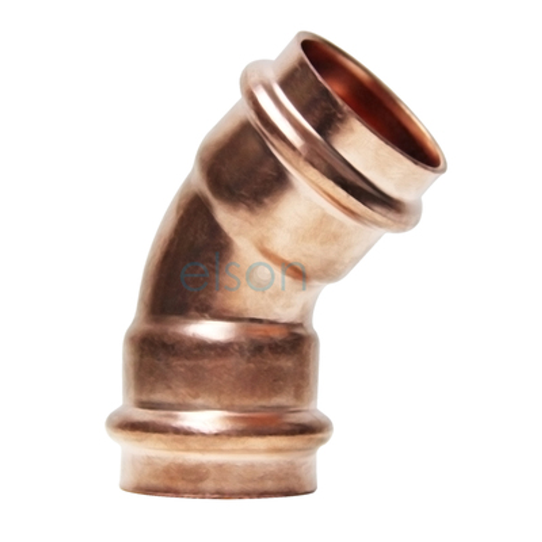 Copper Press Elbow 45 Degree FF - Water