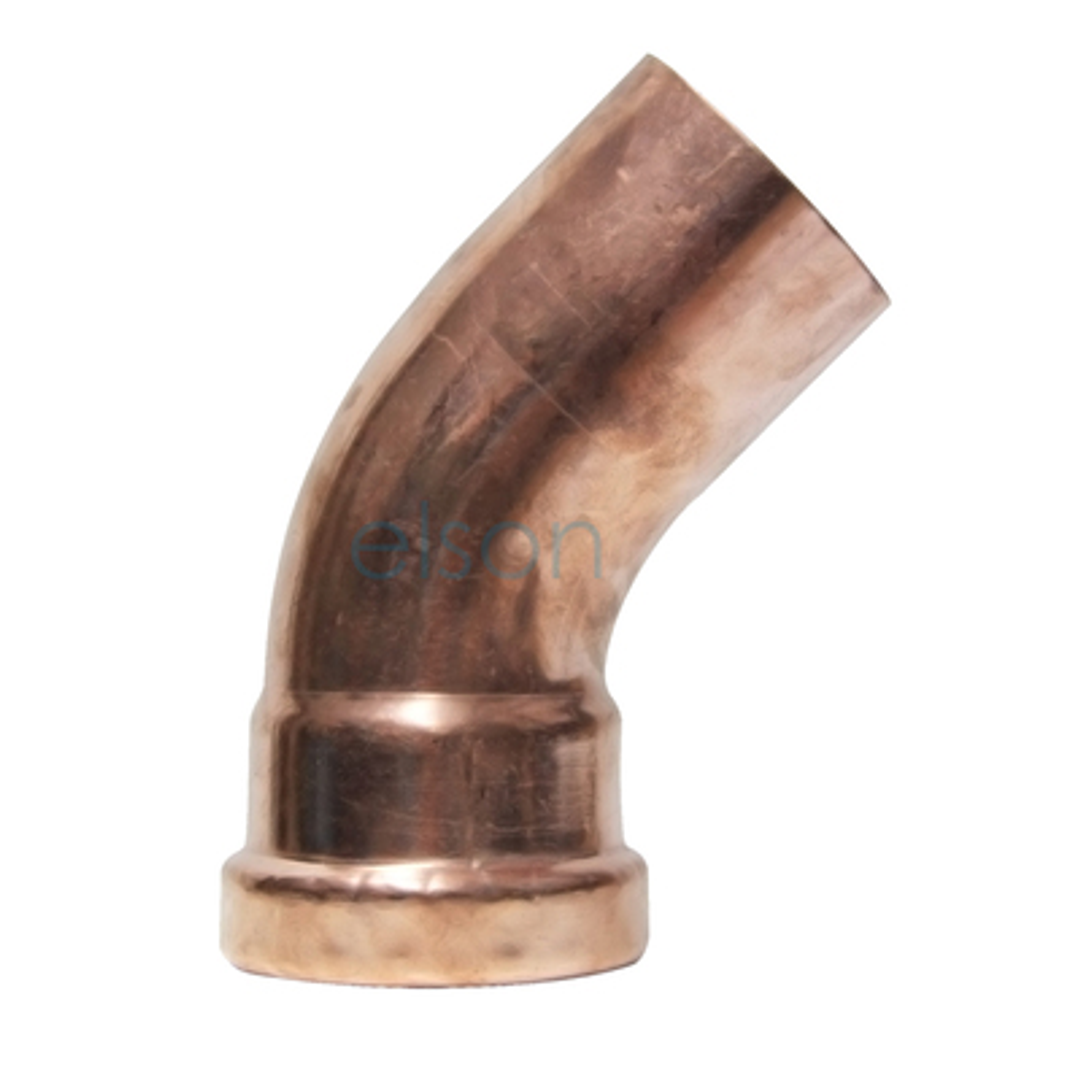Copper Press Elbow 45 Degree MF - Water