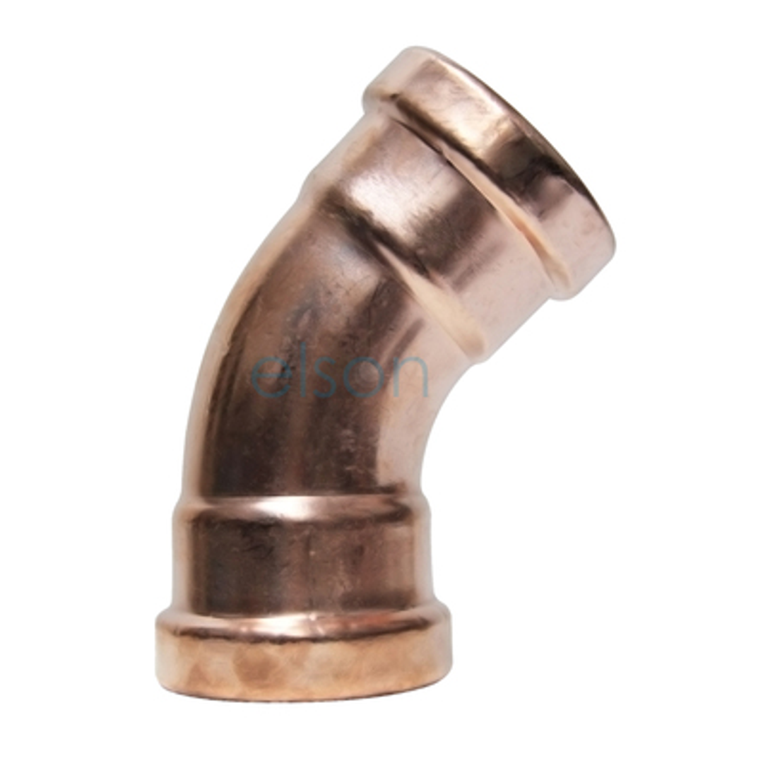 Copper Press Elbow 45 Degree FF - Water