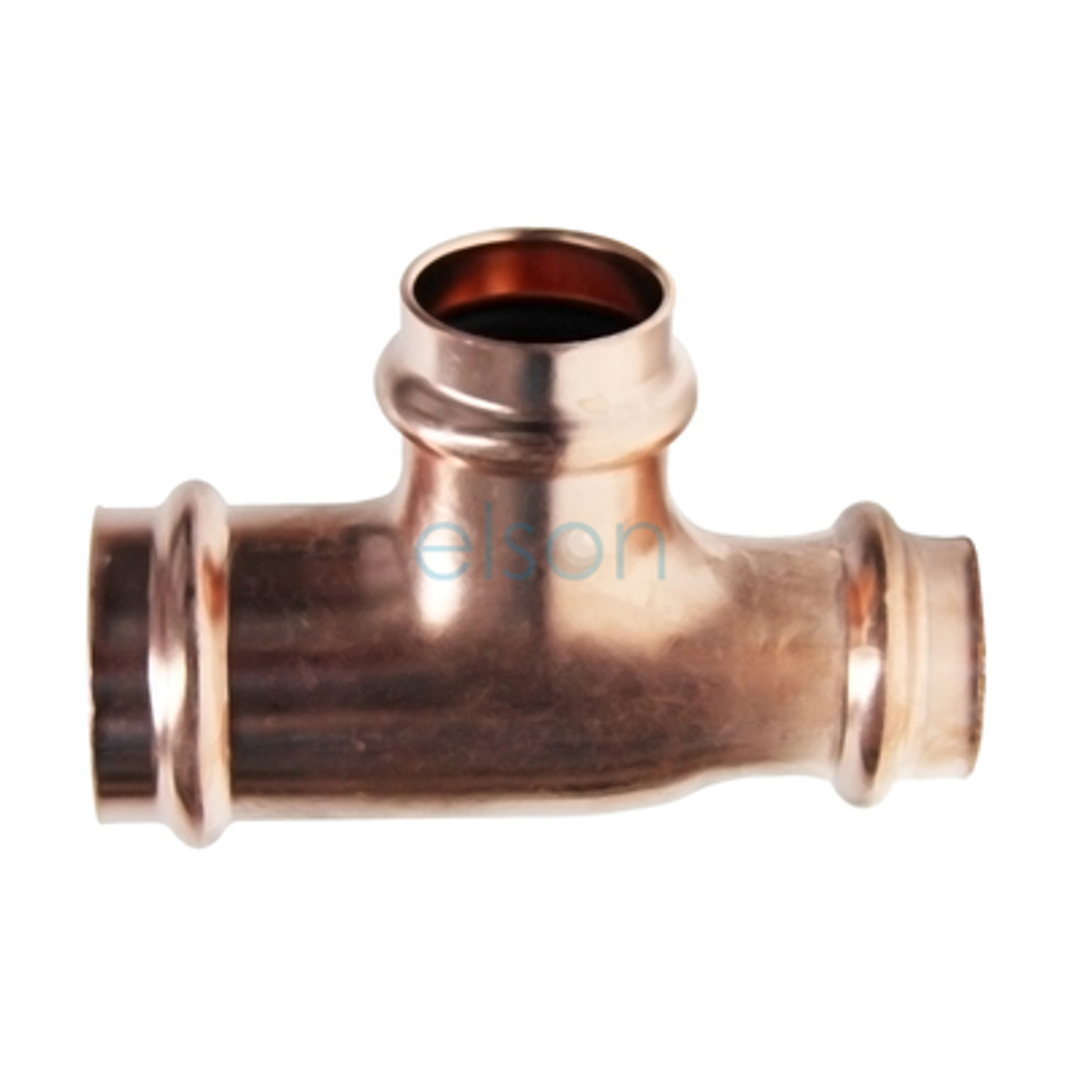 Copper Press Reducing Tee - Water