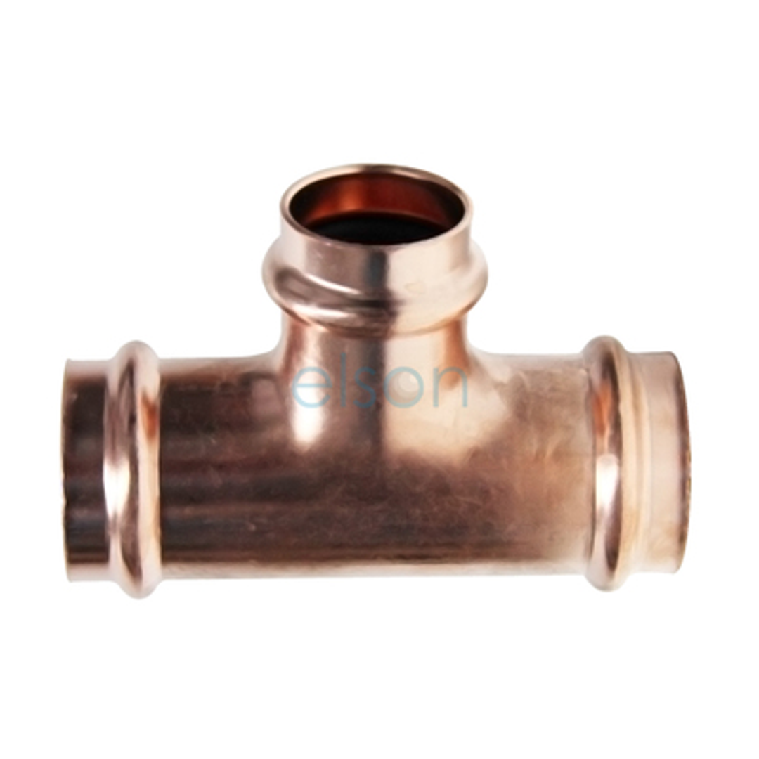 Copper Press Reducing Tee - Water