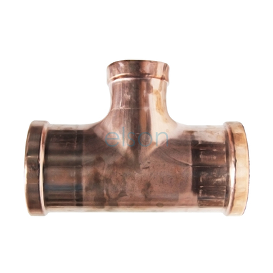 Copper Press Reducing Tee - Water