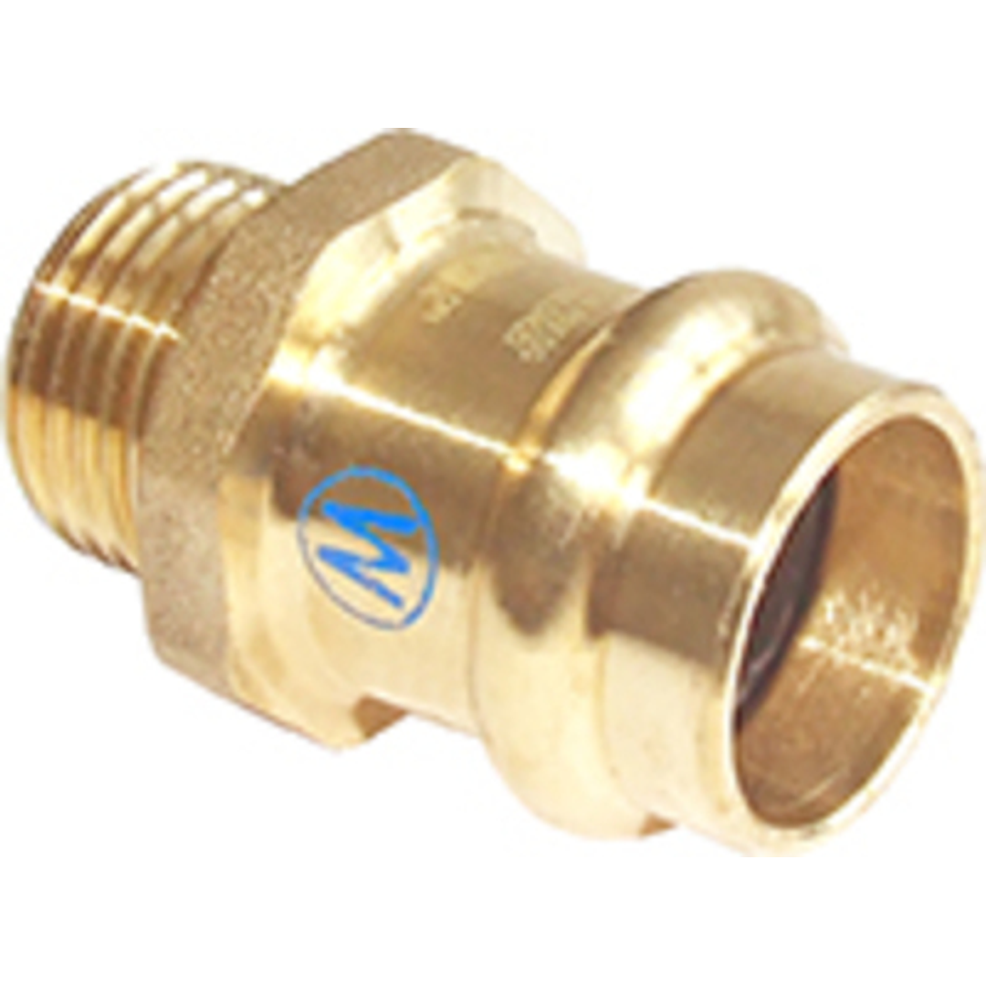 Copper Press Male Line Adaptor - Water