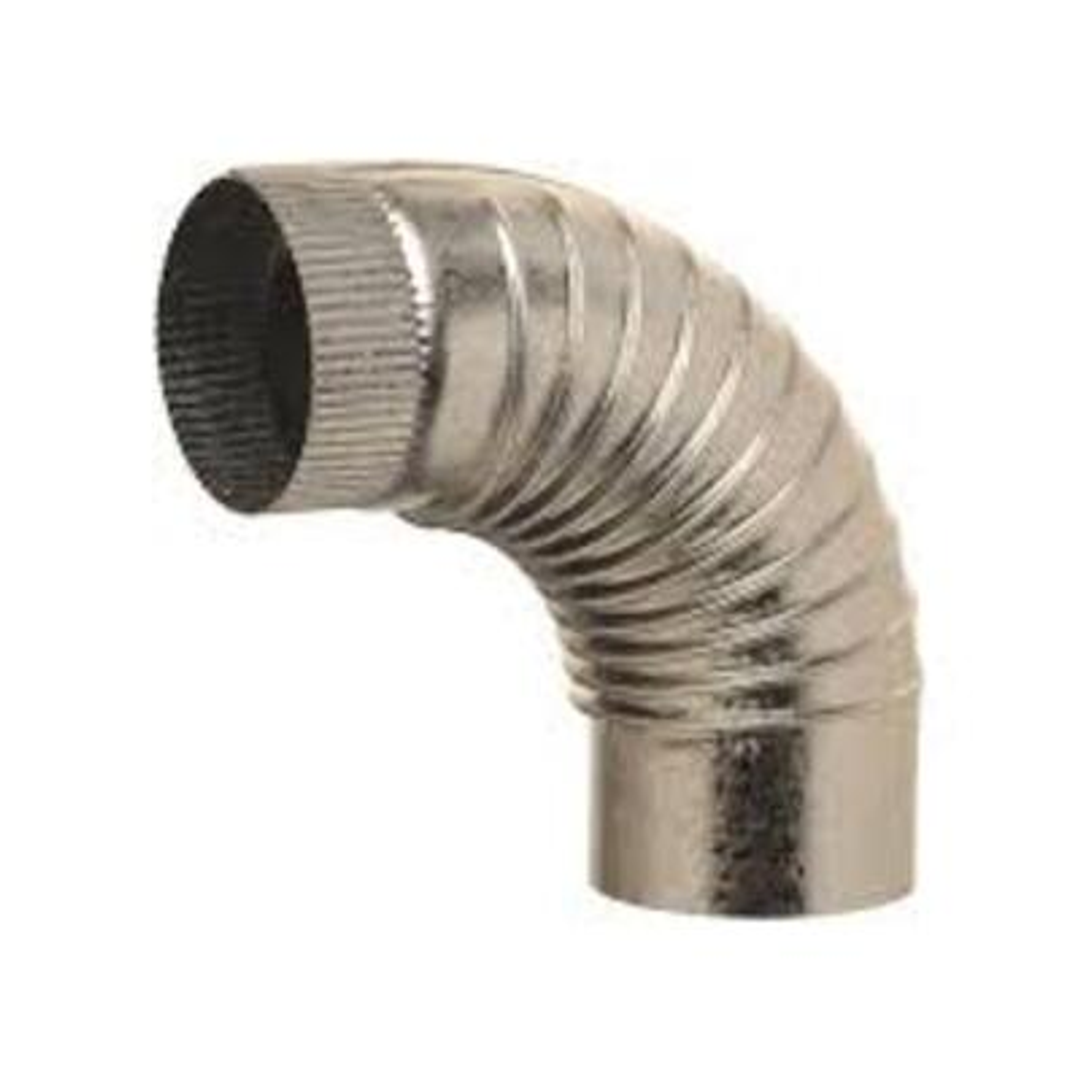 Crimp Bends 90Deg Galv 75Mm Light Duty