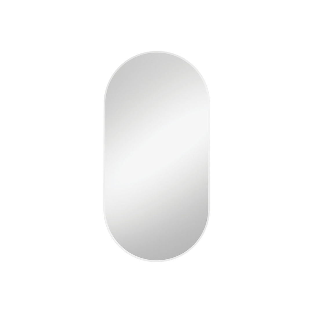 Fienza Empire Matte White Framed Mirror, 450 X 900Mm