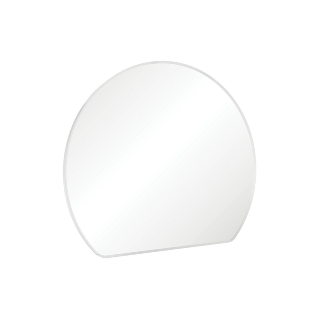 Fienza Sunrise Framed Round Mirror With Mounting Brackets 800X690Mm Matte White