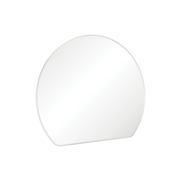 Fienza Sunrise Framed Round Mirror With Mounting Brackets 800X690Mm Matte White