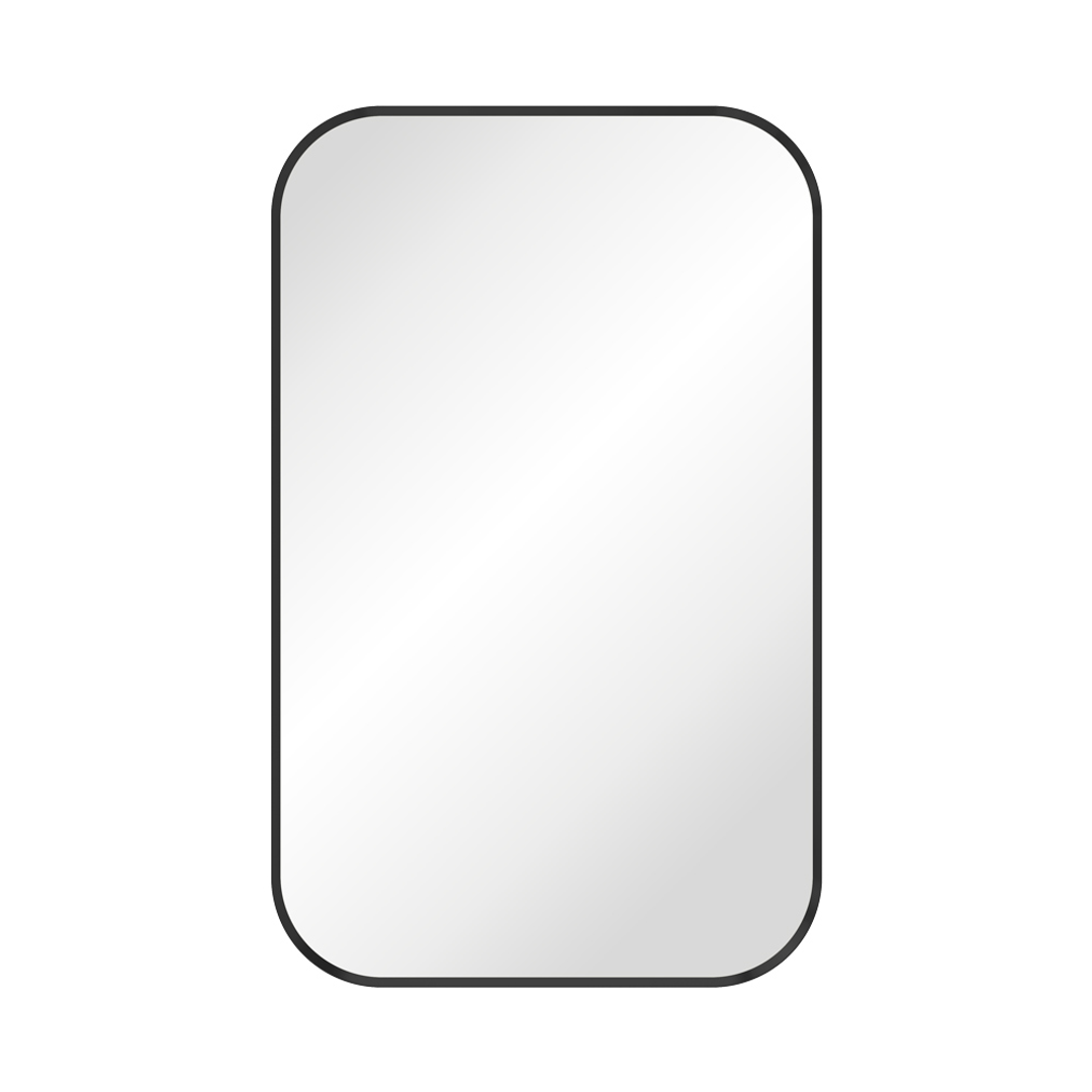 Fienza Tono Soft Square Framed Mirror 500X800Mm Matte Black