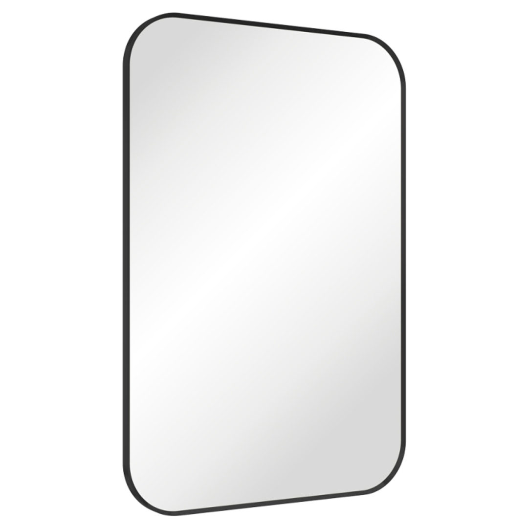 Fienza Tono Soft Square Framed Mirror 600 X 900Mm Matte Black