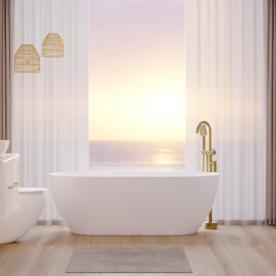 Fienza Koko Freestanding Bath Matte White 1680mm