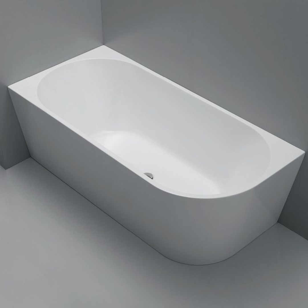 Fienza Isabella Acrylic Corner Bath Right Hand 1700mm