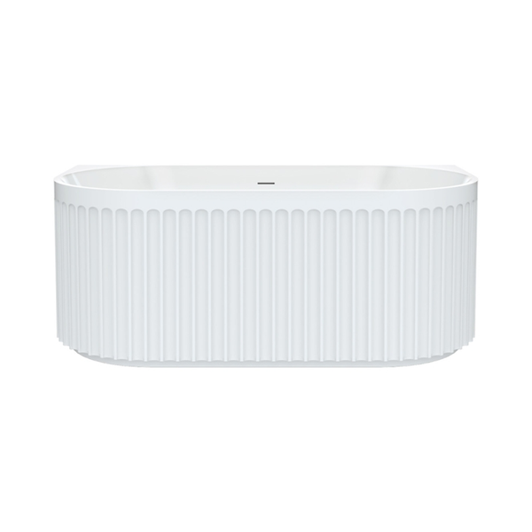 Fienza Eleanor 1500Mm Back To Wall Bath Gloss White 1500X750X580Mm Fr716-1500