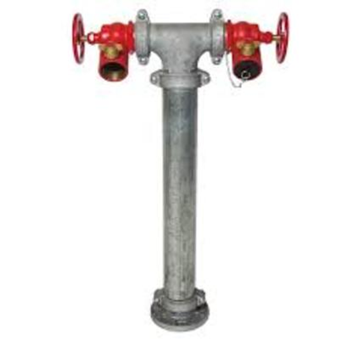 100Mm Dual Hydrant Riser Roll Groove **Storz** With 4" Coupling & 4" R/G Brazing Adapt **Dhrs100**