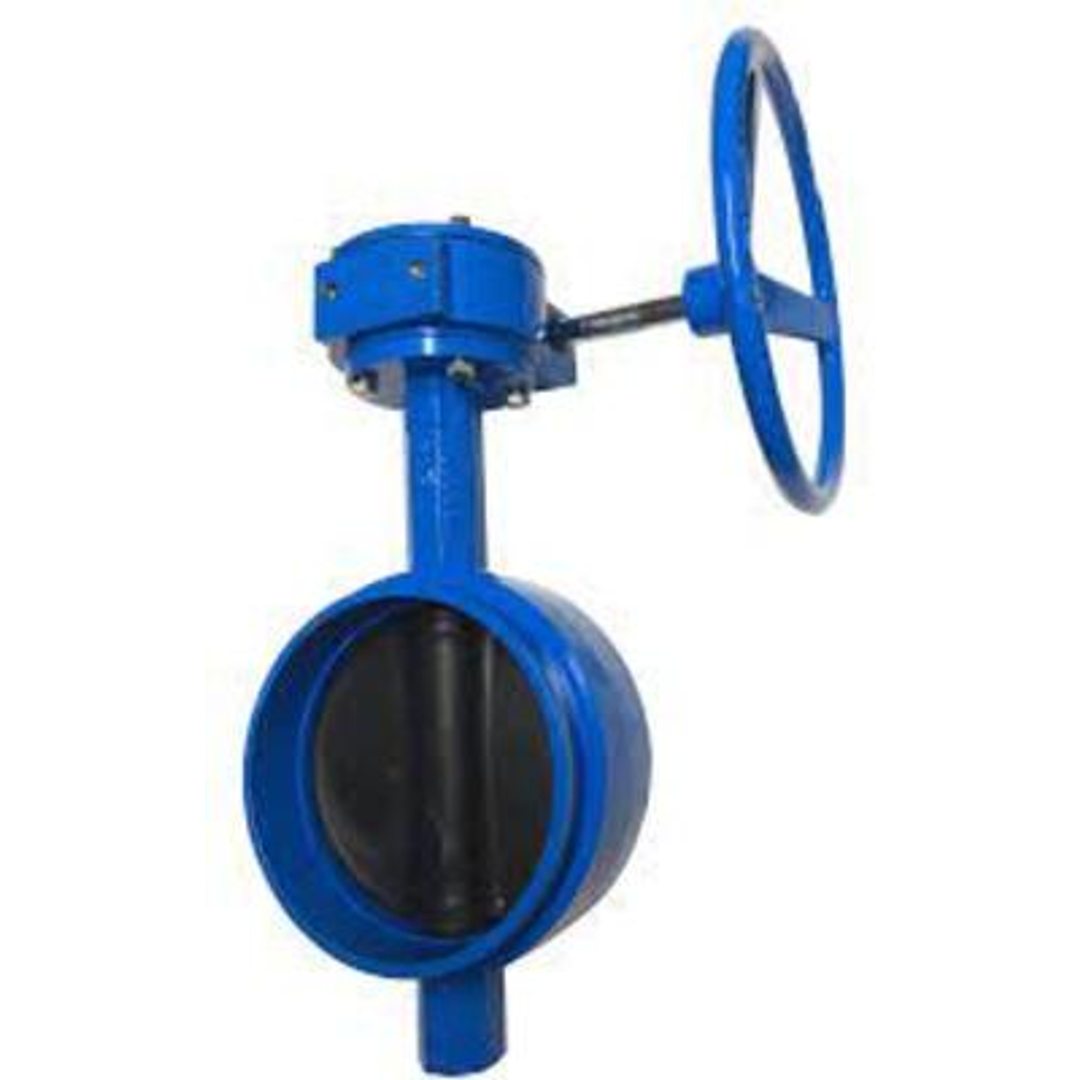 100Mm Butterfly Valve Roll Groove Gear Operated Watermarked
