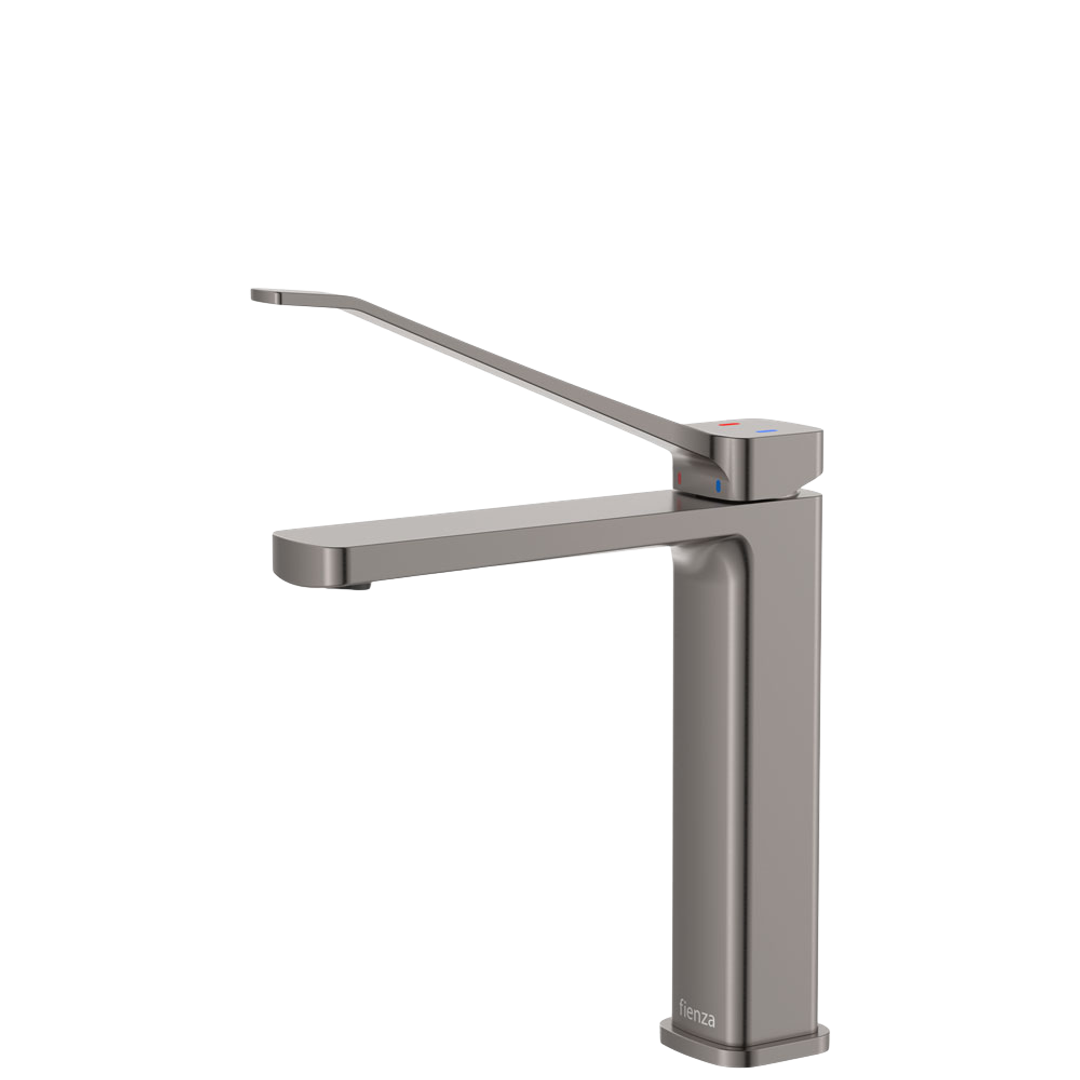 Fienza Tono Care Medium Basin Mixer Gun Metal Lf Eco Brass