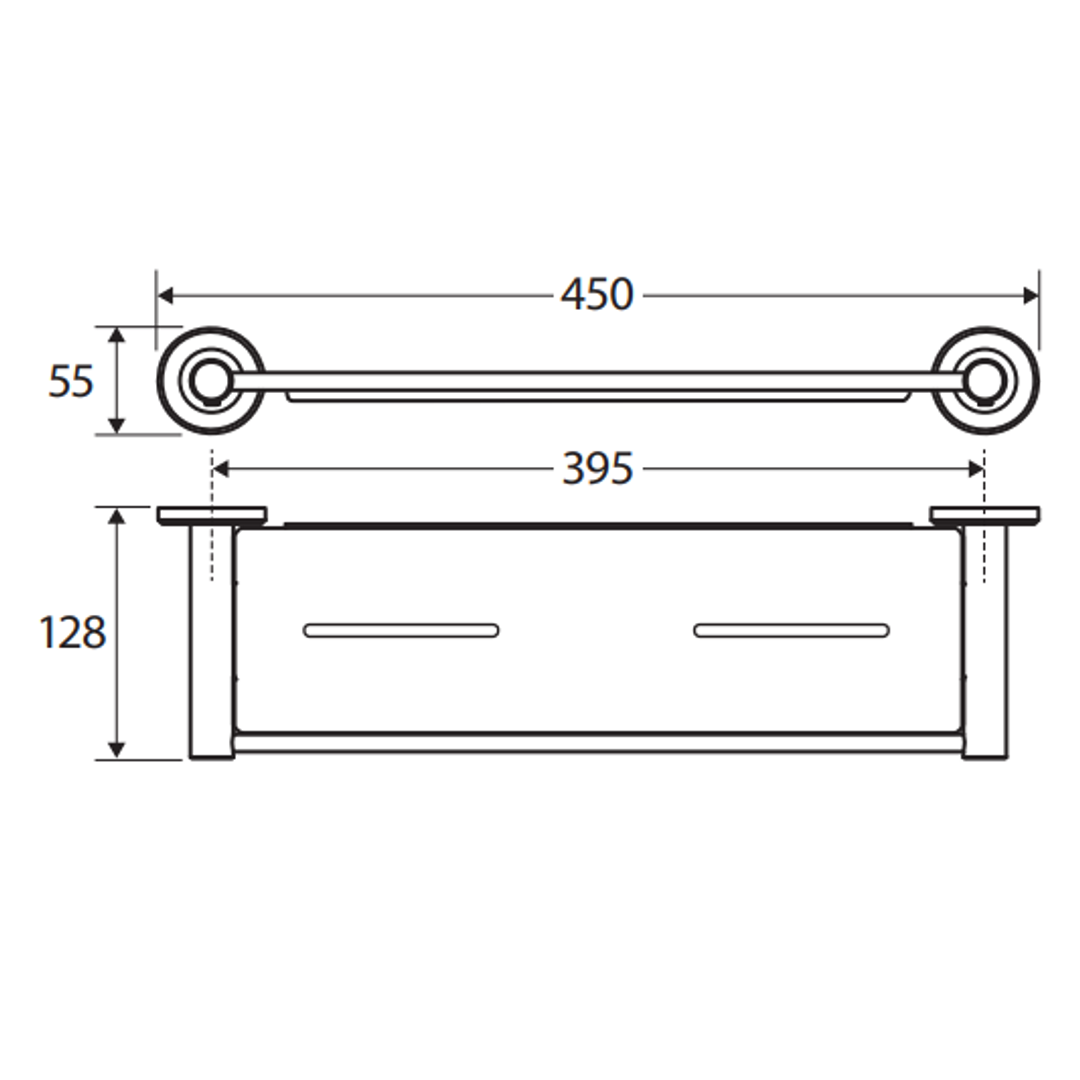 Fienza Kaya Shower Shelf - Matte White