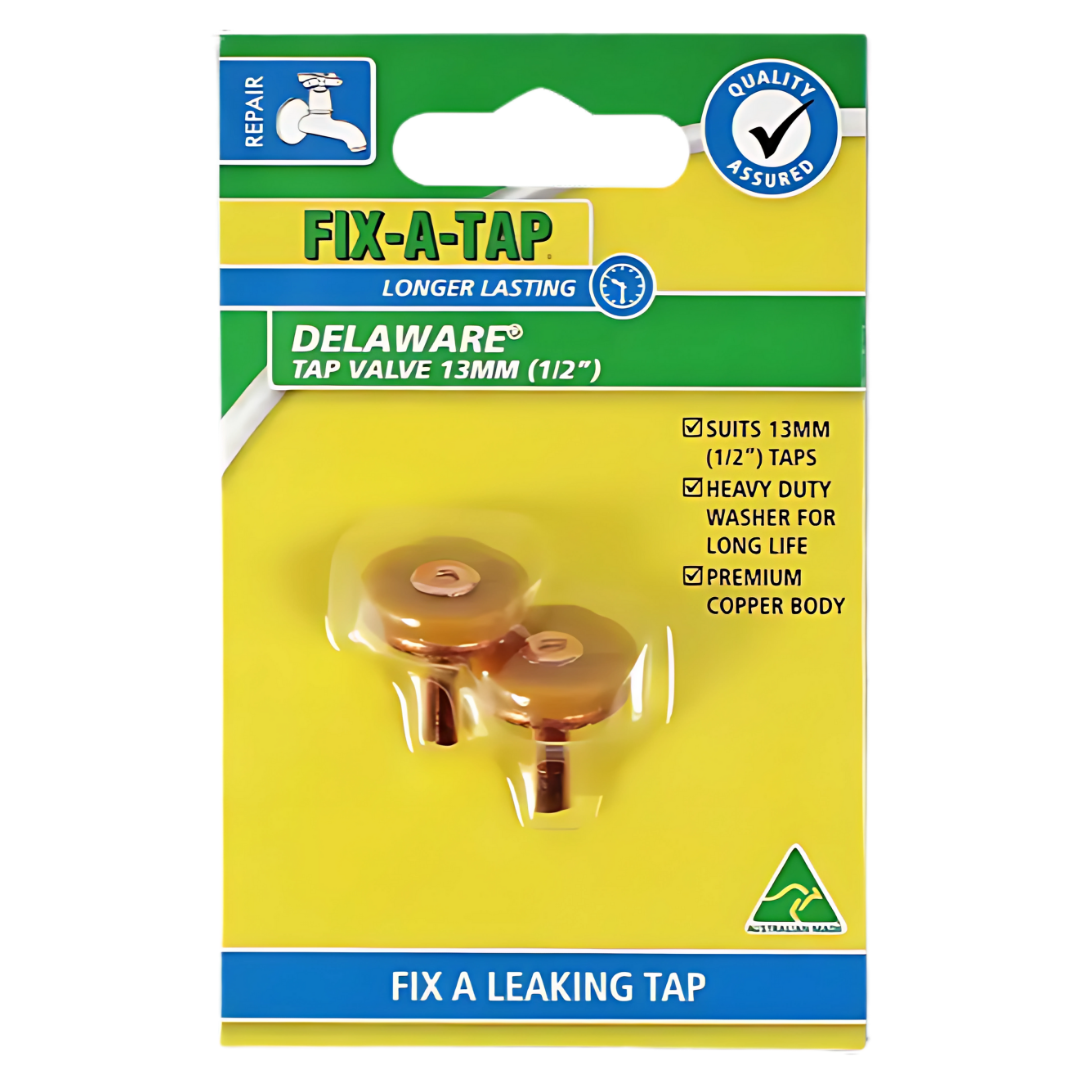 Fixatap Delaware 13mm Tap Valve (2 Pack)