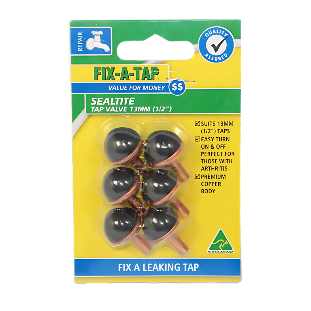 Fixatap Sealtite 12mm Tap Valve (6 Pack)