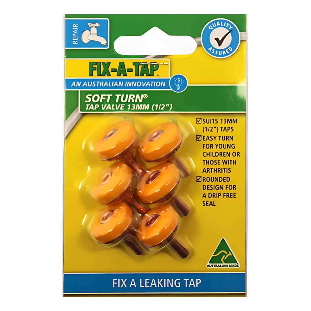Fixatap Soft Turn 12mm Tap Valve (6 Pack)