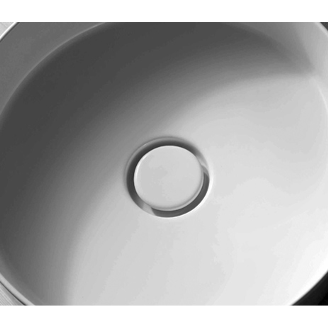 32mm Flat Top Plug & Waste - Matte White By St.Bagno(St.Bagno P#:Sbw006/Mw)