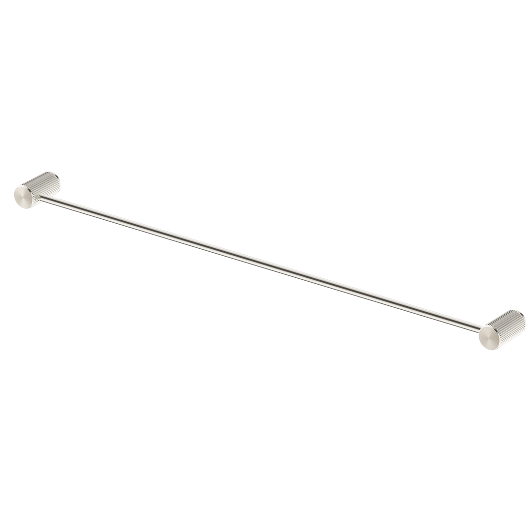 Bella Vista Mica Fluted Single Towel Rail Brushed Nickel