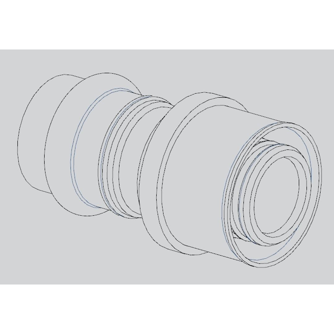 Unipex Copper Press Adaptor For Gas (Unipex Crimp To Copper Press) Dn32X32