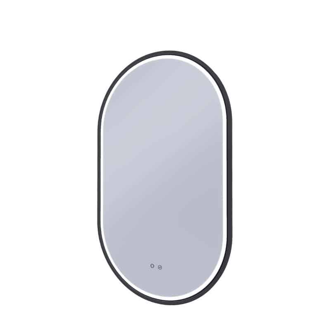 Remer Gatsby 600 Led Mirror Manhattan Black Frame With Mirage Magnifier