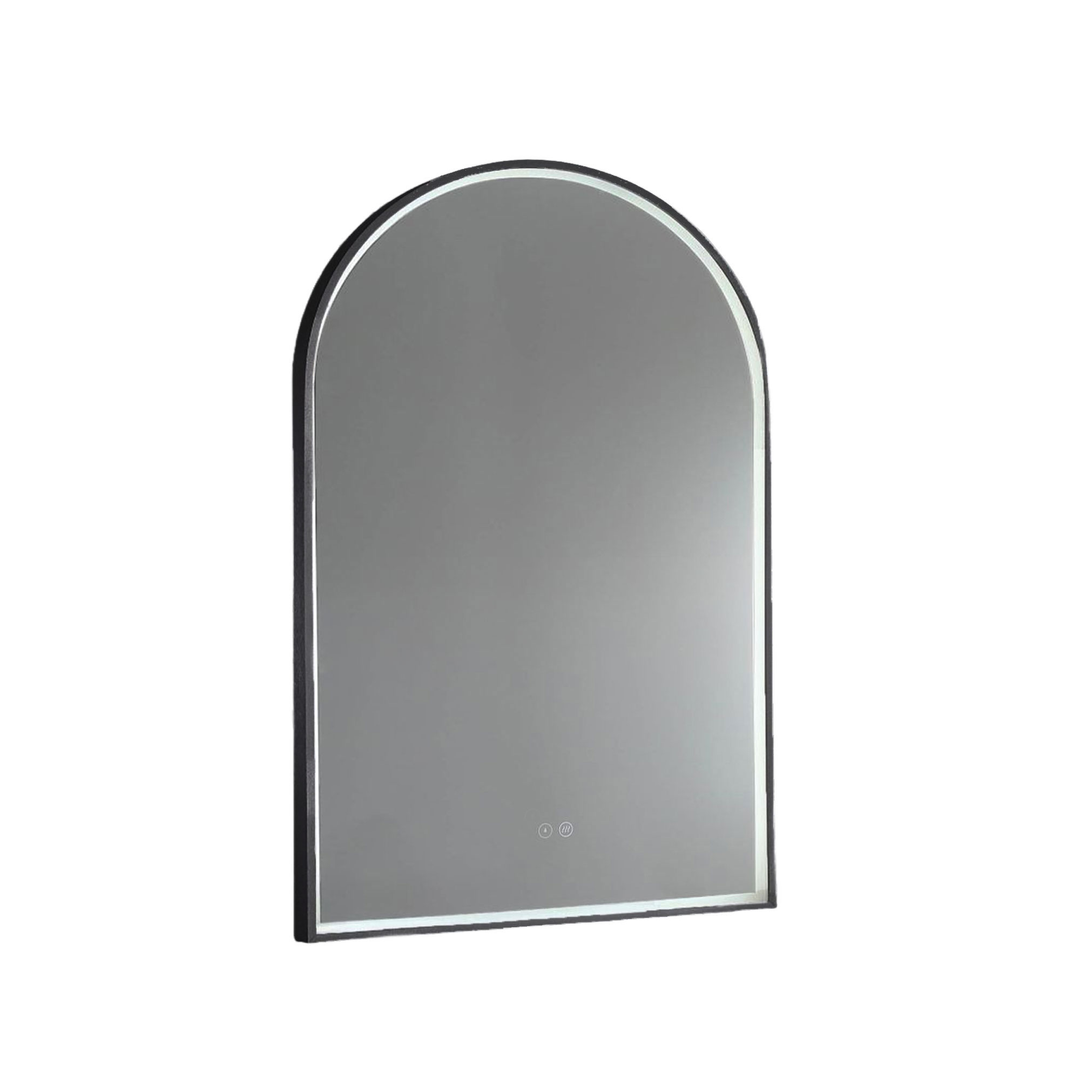 Remer Great Arch 700D Led Mirror With Manhattan Black Frame