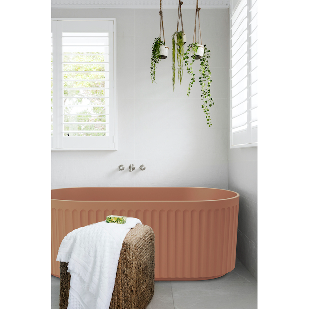 Linsol Georg 1700Mm Freestanding Bath With Overflow Ginger