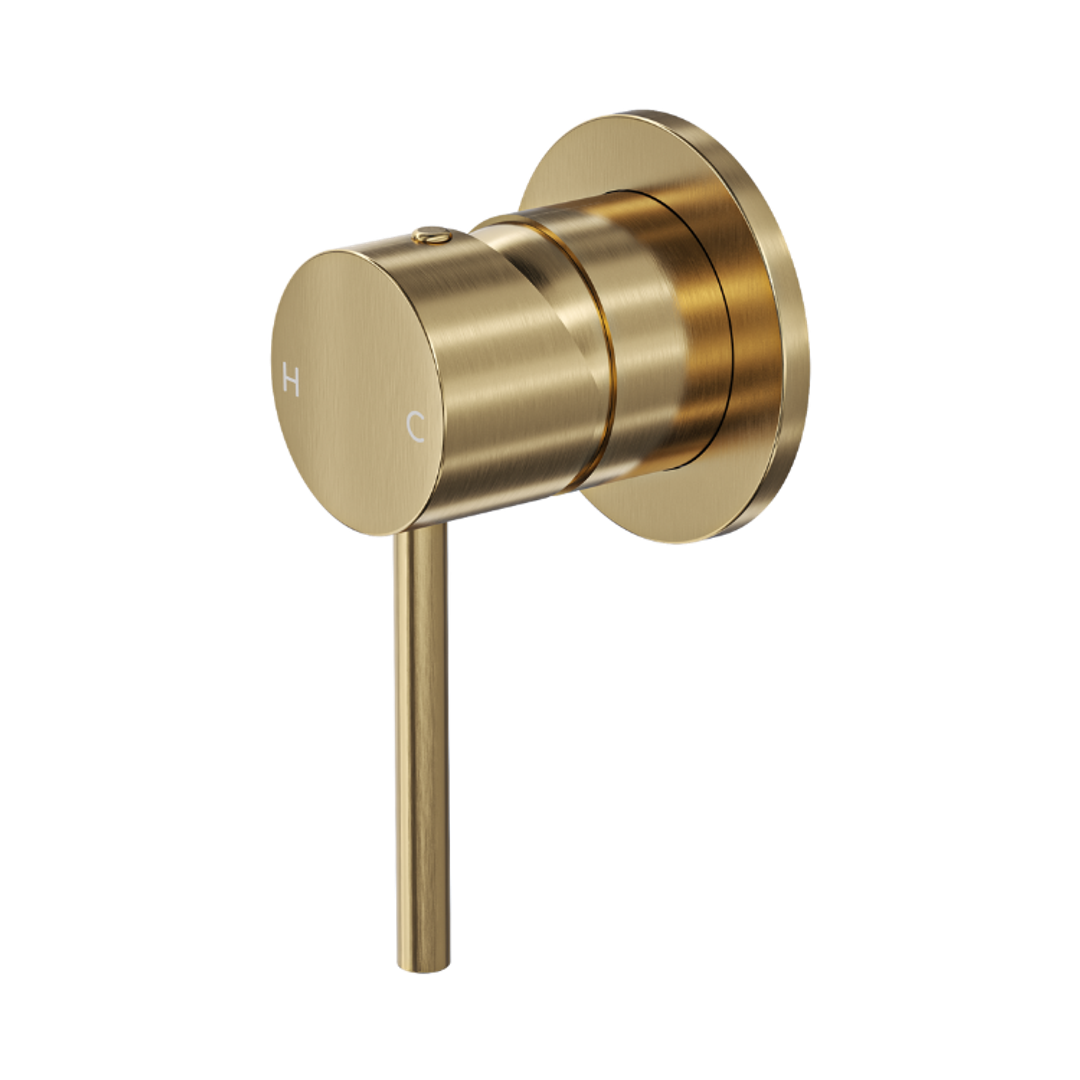 Linsol Gigi S3 Wall Mixer Trim Kit Brushed Brass