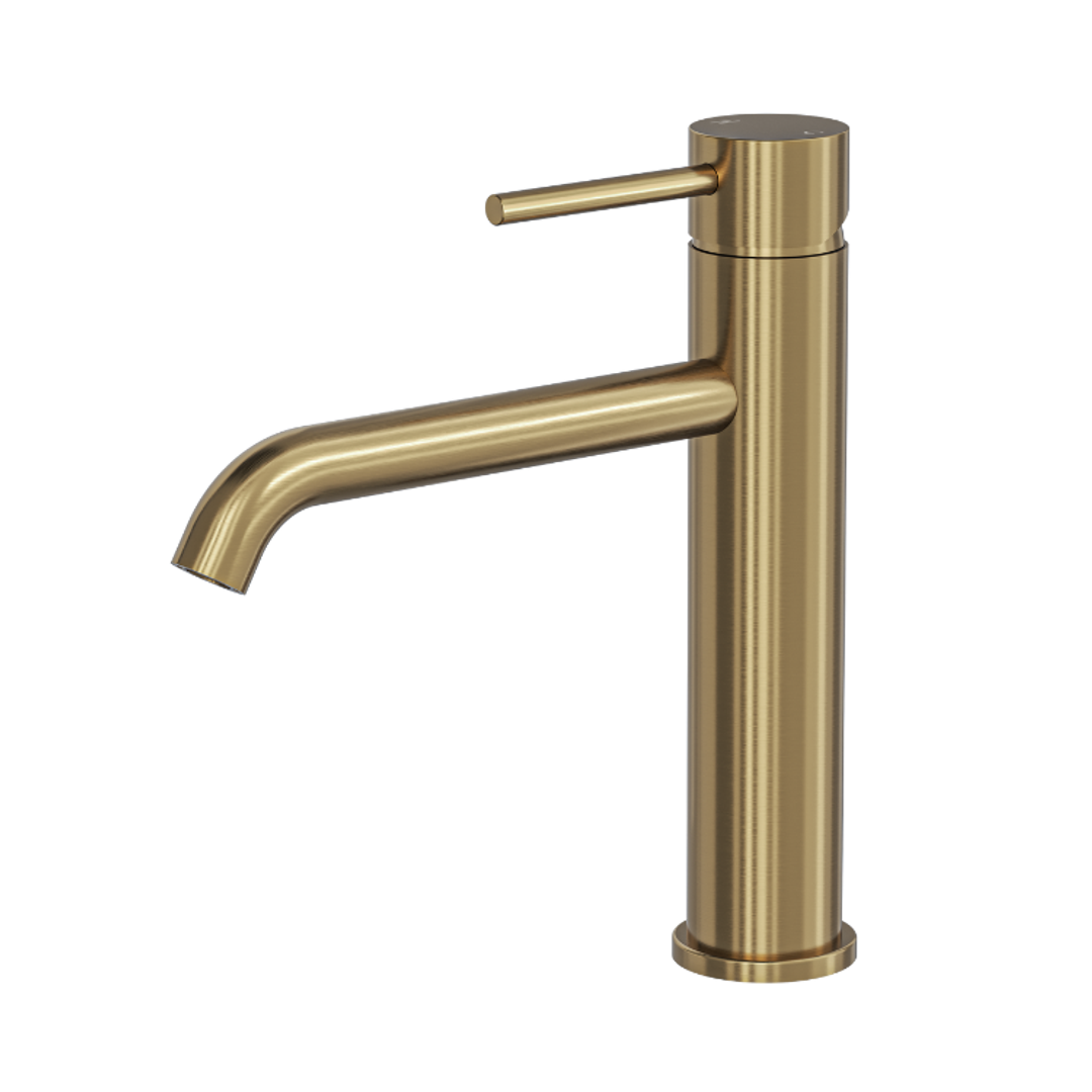 Linsol Gigi S3 Tall Basin Mixer Brushed Brass