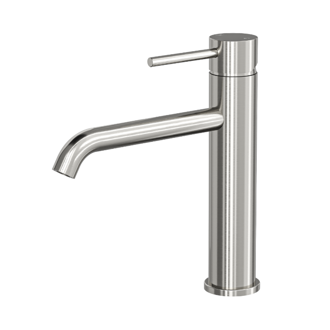 Linsol Gigi S3 Tall Basin Mixer Brushed Nickel