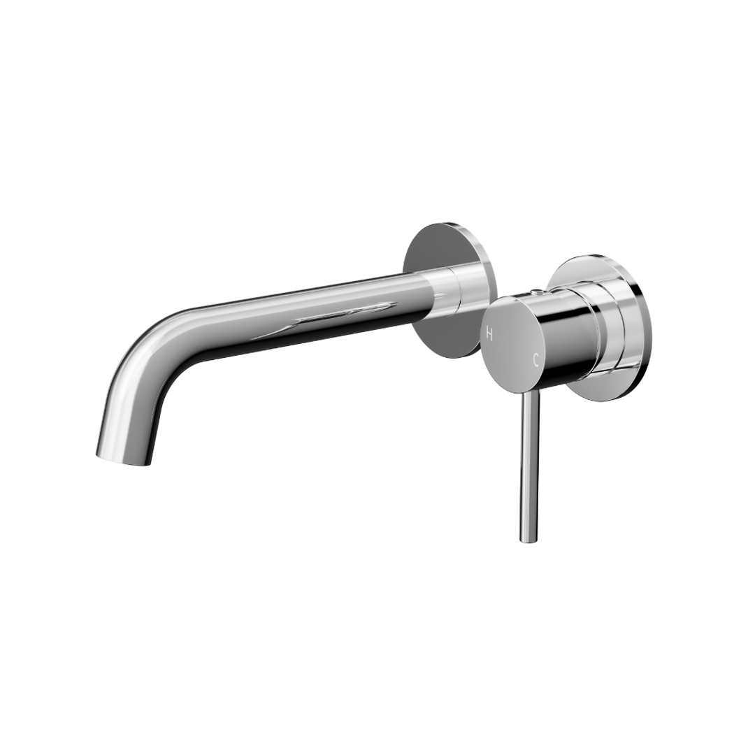 Linsol Gigi S3 2-Plate Wall Basin Or Bath Mixer Trim Kit Chrome