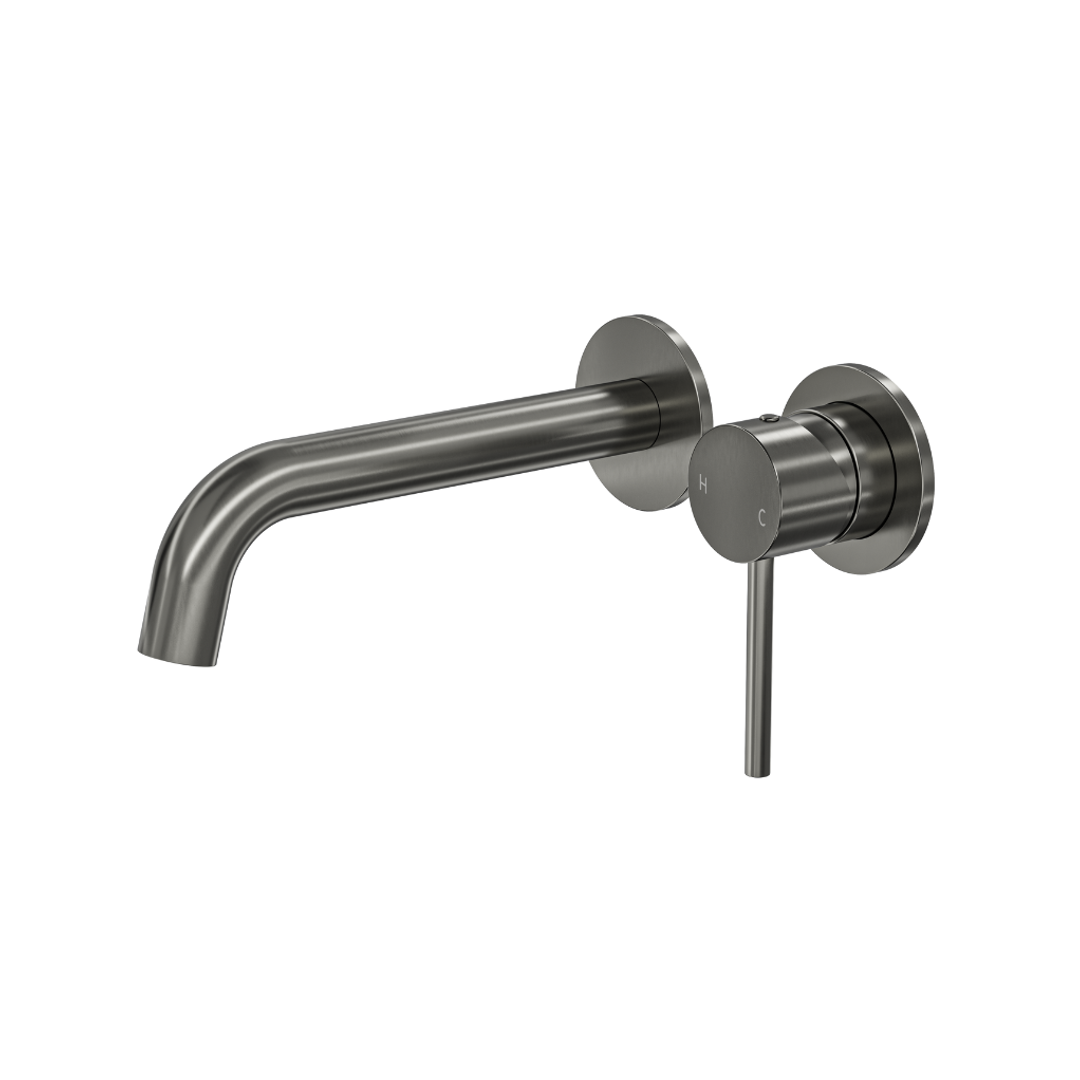 Linsol Gigi S3 2-Plate Wall Basin Or Bath Mixer Gunmetal