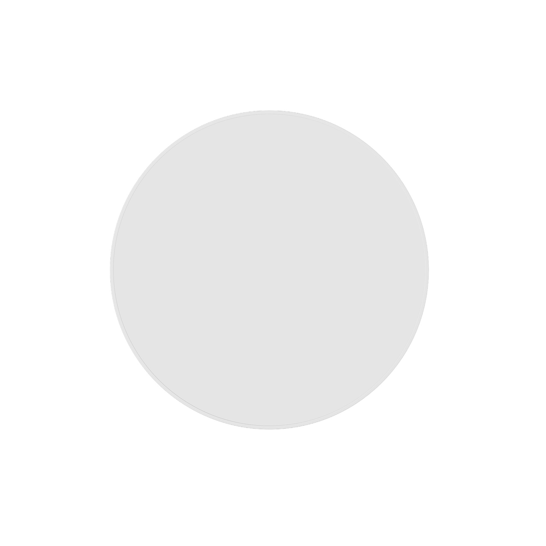 Thermogroup Georgia Round White Framed Mirror - 600Mmø - Includes Mirror Demister