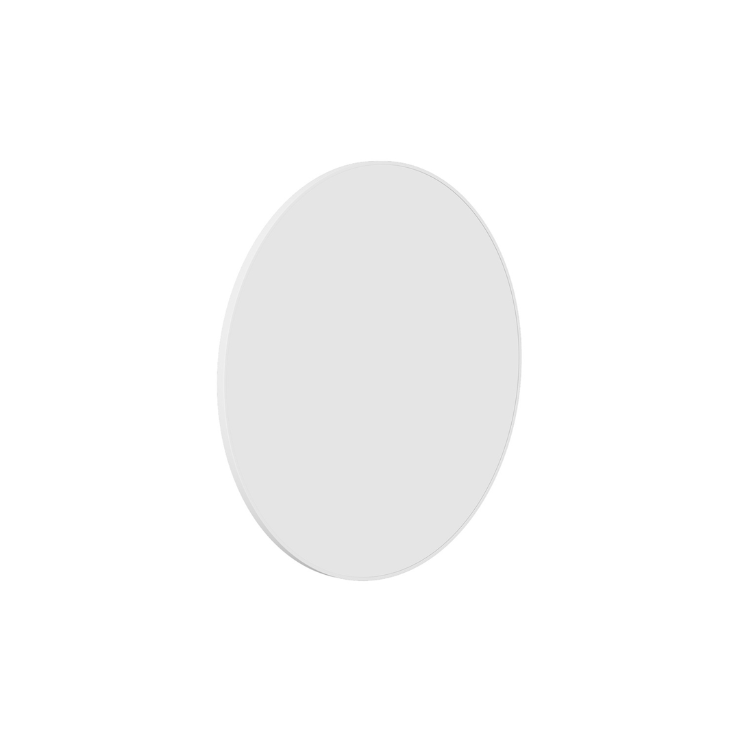 Thermogroup Georgia Round White Framed Mirror - 600Mmø
