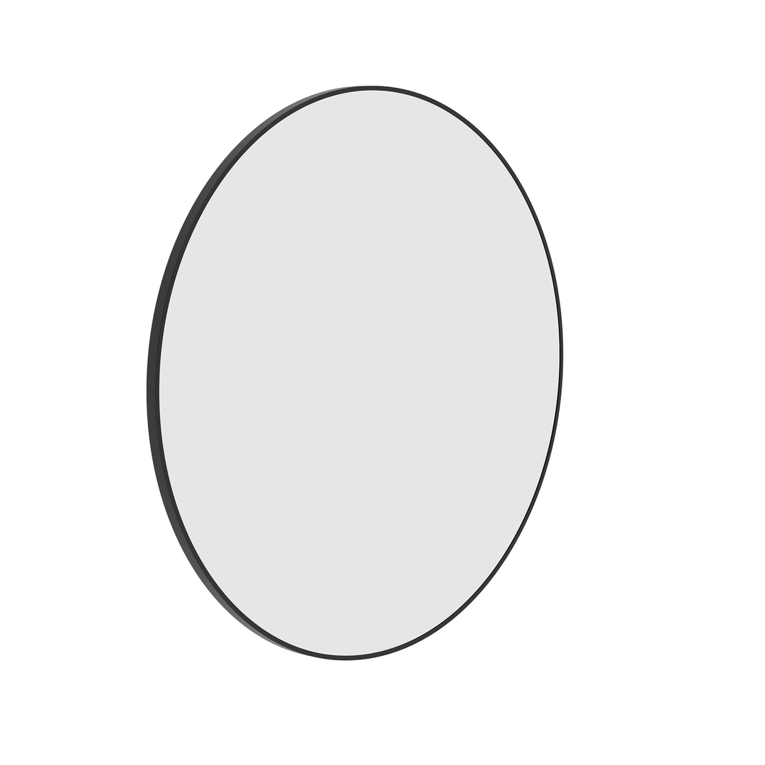 Thermogroup Georgia Round Black Framed Mirror - 900Mmø