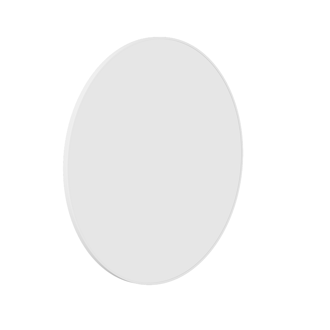 Thermogroup Georgia Round White Framed Mirror - 900Mmø
